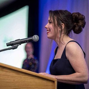 Ally-at-podium