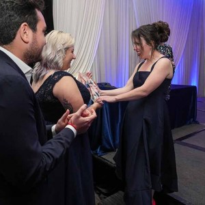 Ally-receiving-Bergere-Award