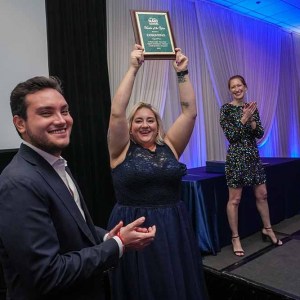 Cosentino-celebrating-with-Vendor-of-the-Year-trophy
